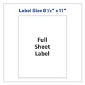 July Member-Exclusive Offer Save 10% off on One Item | Avery 08255 8.5 in. x 11 in. Full-Sheet Vibrant Inkjet Color-Print Labels - Matte White (20/Pack) image number 1