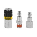 Presidents' Day Sale! Save $35 off $199! | Dewalt DXCM036-0207 3-Piece 1/4 in. NPT Industrial Coupler and Plug Kit image number 0