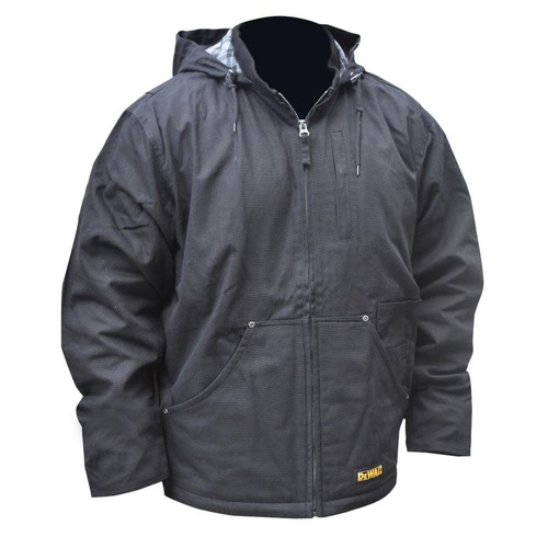 Heated Jackets | Dewalt DCHJ076ABB-XL 20V MAX Lithium-Ion Heavy Duty Heated Work Jacket - XL, Black (Jacket Only) image number 0