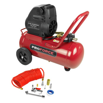 PRODUCTS | ProForce 1.5 HP 7 Gallon Oil-Free Portable Hot Dog Air Compressor - VPF1580719