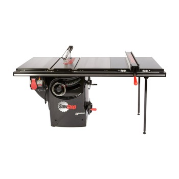 SawStop 3 HP Professional Cabinet Saw with 36 in. Professional T-Glide Rip Fence, Rails and Extension Table - PCS31230-TGP236-SI