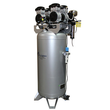 STATIONARY AIR COMPRESSORS | California Air Tools 4 HP 60 Gallon Ultra Quiet and Oil-Free Dolly Air Compressor with Air Dryer and Auto Drain - CAT-60040DCAD