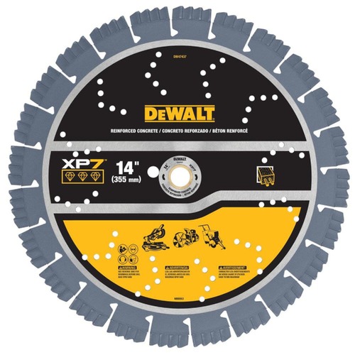 Circular Saw Blades | Dewalt DW47437 14 in. XP7 Reinforced Concrete Segmented Diamond Blade image number 0