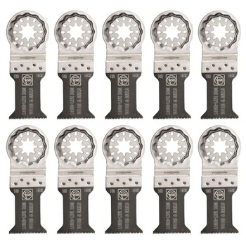 OSCILLATING TOOL BLADES | Fein 1-3/8 in. Long-Life Bi-Metal Oscillating E-Cut Saw Blade (10-Pack) - 63502160290
