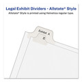 July Member-Exclusive Offer Save 10% off on One Item | Avery 82184 26-Tab "V" 11 in. x 8.5 in. Allstate Style Preprinted Legal Exhibit Side Tab Index Dividers - White (25/Pack) image number 3
