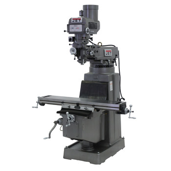 JET JTM-1050 230/460V Variable Speed Milling Machine with Newall DP700 3-Axis (Knee) DRO and X-Axis Powerfeed
