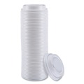 | Boardwalk BWKHOTWH8 Plastic Hot Cup Lids for 8 oz. Hot Cups - White (50/Sleeve, 20 Sleeves/Carton) image number 3