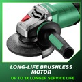 Angle Grinders | Metabo HPT 646646420 Brushless WEPBA 20-150 6 in. Quick DS Angle Grinder image number 8