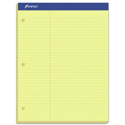  | Ampad 20-245 100 Sheets 8.5 in. x 11.75 in. Pitman Rule Variation (Offset Dividing Line - 3 in. Left) Double Sheet Pads (1 Pad) image number 0