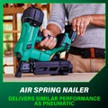 Coil Nailers | Metabo HPT NV1845DAM 18V MultiVolt Lithium-Ion Cordless Coil Roofing Nailer Kit (2 Ah) image number 7