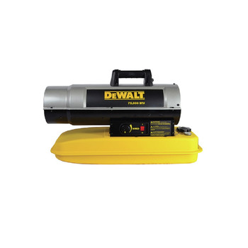 SPACE HEATERS | Dewalt DXH75KT 75,000 BTU Forced Air Kerosene Construction Heater - F340675