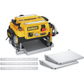 Dewalt DW735XDW7350-BNDL 13 in. Two-Speed Thickness Planer with Support Tables, Extra Knives and Mobile Stand image number 1