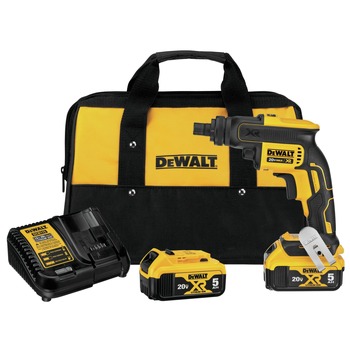Dewalt 20V MAX XR Brushless Lithium-Ion Cordless Screwgun Kit with 2 Batteries (5 Ah) - DCF624P2