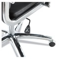 July Member-Exclusive Offer Save 10% off on One Item | Alera ALENR4119 Neratoli Series 17.32 in. to 21.25 in. Seat Height 275 lbs. Capacity High-Back Slim Profile Faux Leather Chair - Black Seat/Back, Chrome image number 7