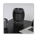  | Alera ALEHECH09 1500 W 7.12 in. x 5.87 in. x 8.75 in. Ceramic Heater - Black image number 6