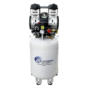 California Air Tools 2 HP 10 Gallon Ultra Quiet and Oil-Free Dolly Air Compressor with Air Dryer - CAT-10020DC