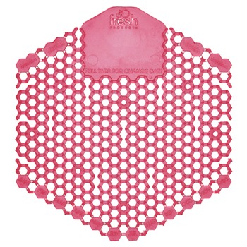 Fresh Products Wave 3D Urinal Deodorizer Screen - Spiced Apple Scent, Red (10/Box) - 3WDS-F-010I060M-01