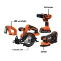 Combo Kits | Black & Decker BD4KITCDCMSL 20V MAX Lithium-Ion Cordless 4-Tool Combo Kit with 2 Batteries (1.5 Ah) image number 10