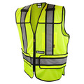 Vests | Dewalt DSV421-S/L Class 2 Adjustable Breakaway Mesh Vest - Green - Size S-L image number 0