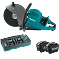 Concrete Saws | Makita GEC01PL 80V max XGT (40V max X2) Brushless Lithium-Ion 14 in. Cordless AFT Power Cutter Kit with Electric Brake and 2 Batteries (8 Ah) image number 0