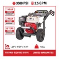 Pressure Washers | Simpson 61014 3500 PSI at 2.5 GPM HONDA GX200 AAA Triplex Pump Cold Water Professional Gas Pressure Washer image number 4