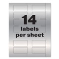 July Member-Exclusive Offer Save 10% off on One Item | Avery 61528 PermaTrack 1.25 in. x 2.75 in. Laser Printers Asset Tag Labels - Metallic Silver (112/Pack) image number 8