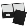 July Member-Exclusive Offer Save 10% off on One Item | Avery 47988 40 Sheet Capacity 11 in. x 8.5 in. Two-Pocket Folder - Black (25/Box) image number 1