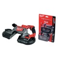 Circular Saws | Milwaukee MILN272920-48111852 M18 FUEL Brushless Lithium-Ion Cordless Deep Cut Band Saw and (2) M18 REDLITHIUM Lithium-Ion Batteries Bundle (5 Ah) image number 0