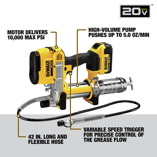 Dewalt grease gun shop kit