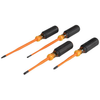SCREWDRIVERS | Klein Tools 1000V Slim Tip Insulated Screwdriver Set (4-Piece) - 33734INS