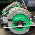 Circular Saw Blades | Metabo HPT 115758M 7-1/4 in. 24-Tooth Industrial PTFE Circular Saw Demo Blade image number 2