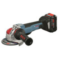 Holideals Day 8! Unwrap Savings on Automotive Tools! | Factory Reconditioned Bosch GWX18V-50PCB14-RT 18V X-LOCK Brushless Lithium-Ion 4-1/2 - 5 in. Cordless Angle Grinder Kit (8 Ah) image number 1