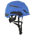 Hard Hats | MSA 10194785 V-Gard Fas-Trac III Pivot Trivent ANSI EN12492 H1 Safety Helmet - Blue image number 4
