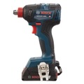 Clearance Center | Factory Reconditioned Bosch GDX18V-1800B12-RT 18V EC Brushless Lithium-Ion 1/4 in. and 1/2 in. Cordless 2-in-1 Bit/Socket Impact Driver Kit (2 Ah) image number 4