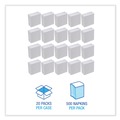  | Boardwalk BWK8302 12 in. x 7 in. Tallfold Dispenser Napkin - White (10000/Carton) image number 4
