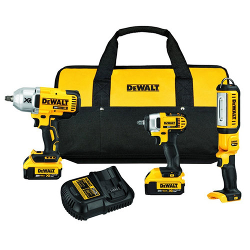 Combo Kits | Factory Reconditioned Dewalt DCK398HM2R 20V MAX Cordless Lithium-Ion 3-Tool Combo Kit image number 0