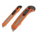 Knives | Great Neck 2SBK 9 mm/18 mm Knife Snap-Off Utility Knife Set - Orange/Black image number 0