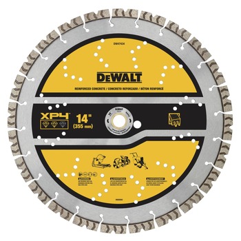 POWER TOOL ACCESSORIES | Dewalt 14 in. XP4 Reinforced Concrete Segmented Diamond Blade - DW47434