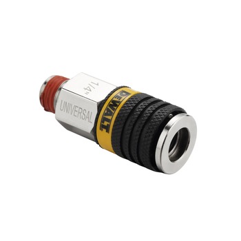 AIR CHISELS | Dewalt 1/4 in. MNPT x 1/4 in. Body Male Universal Coupler - DXCM036-0241