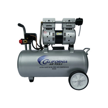 AIR TOOLS AND EQUIPMENT | California Air Tools 1 HP 8 Gallon Ultra Quiet and Oil-Free Aluminum Tank Wheelbarrow Air Compressor - CAT-8010A