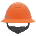 Hard Hats | MSA 10215833 V-Gard C1 Hi-Viz Fas-Trac III Full Brim Vented Hard Hat - Orange image number 2