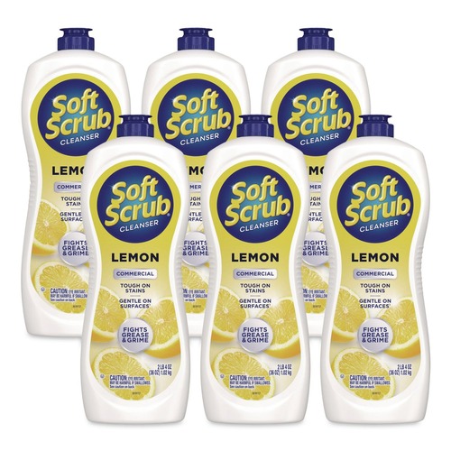  | Soft Scrub 23400 15020 36 oz. Bottle All Purpose Cleanser - Lemon Scent (6/Carton) image number 0