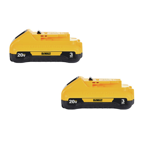 Batteries | Dewalt DCB230-2 20V MAX 3 Ah Lithium-Ion Compact Battery (2-Pack) image number 0