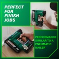 Specialty Nailers | Metabo HPT NP1835DAM 18V MultiVolt Lithium-Ion 23-Gauge Cordless Pin Nailer Kit (2 Ah) image number 9