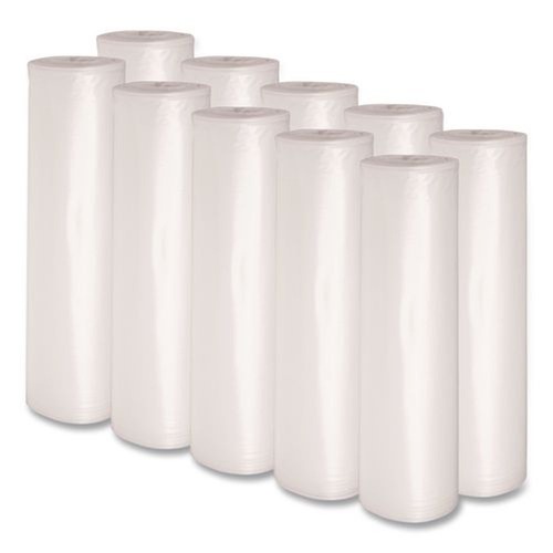 Customer Appreciation Sale! Save up to $60 on Select Tools | Boardwalk X8647DCKR01 43 in. x 47 in. 56 gal. 1.4 mil Low-Density Can Liners - Clear (100/Carton) image number 0