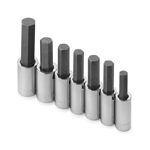 Socket Sets | SK Hand Tool 41427 7-Piece 1/2 in. Drive Metric Hex Bit Socket Set image number 0