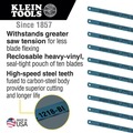 Blades | Klein Tools 1218BI-P 10-Piece 12 in. 18 TPI Bi-Metal Blade Set image number 1