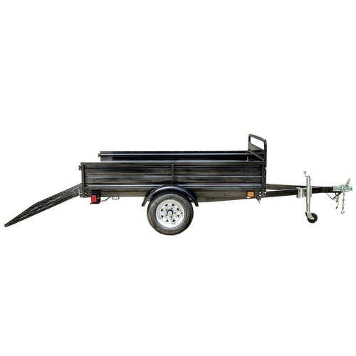 Utility Trailer | Detail K2 MMT5X7-DUG 5 ft. x 7 ft. Multi Purpose Utility Trailer Kits with Drive Up Gate (Black Powder-Coated) image number 0
