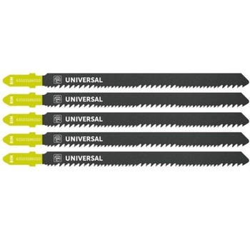 JIGSAW BLADES | Fein 63503186010 (5/Pack) 4-3/8 in. 10-14 TPI Chrome-Vanadium T-Shank Jigsaw Blade
