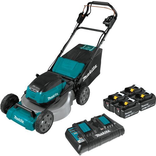 Makita Appreciation Week! Save 10%! | Factory Reconditioned Makita XML08PT1-R 18V X2 (36V) LXT Brushless Lithium-Ion 21 in. Cordless Self-Propelled Commercial Lawn Mower Kit with 4 Batteries (5 Ah) image number 0